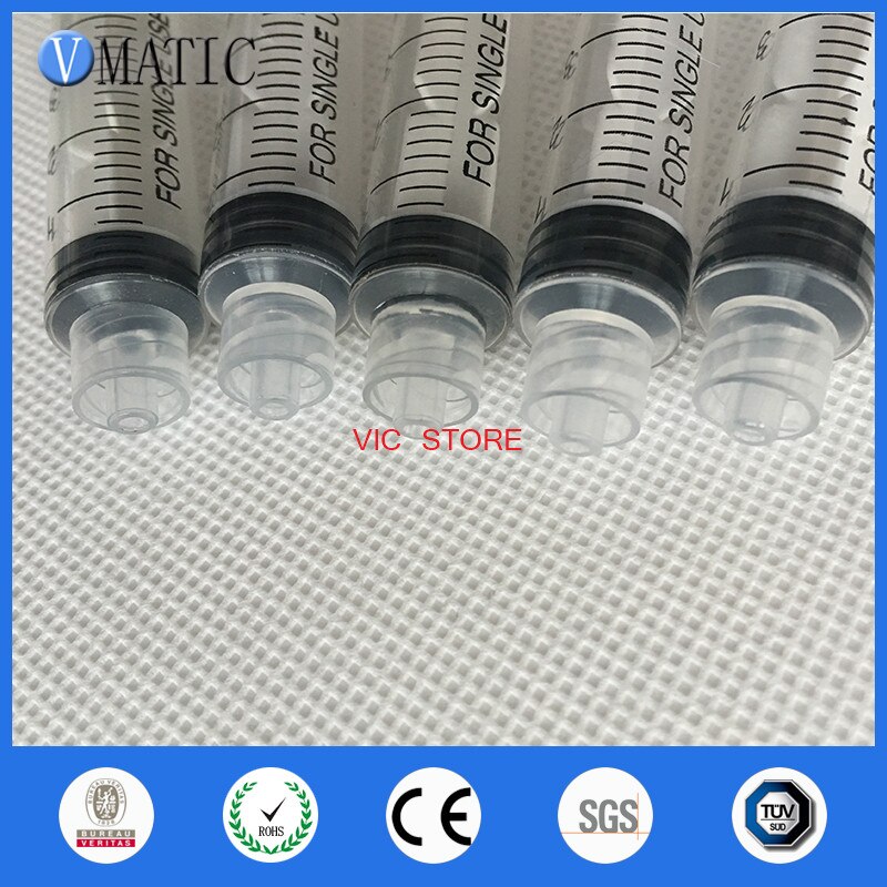 Top Seller Glue Dispensing Plastic Manual 5Cc/Ml 10 Sets With Caps/Stopper Dispenser Syringes