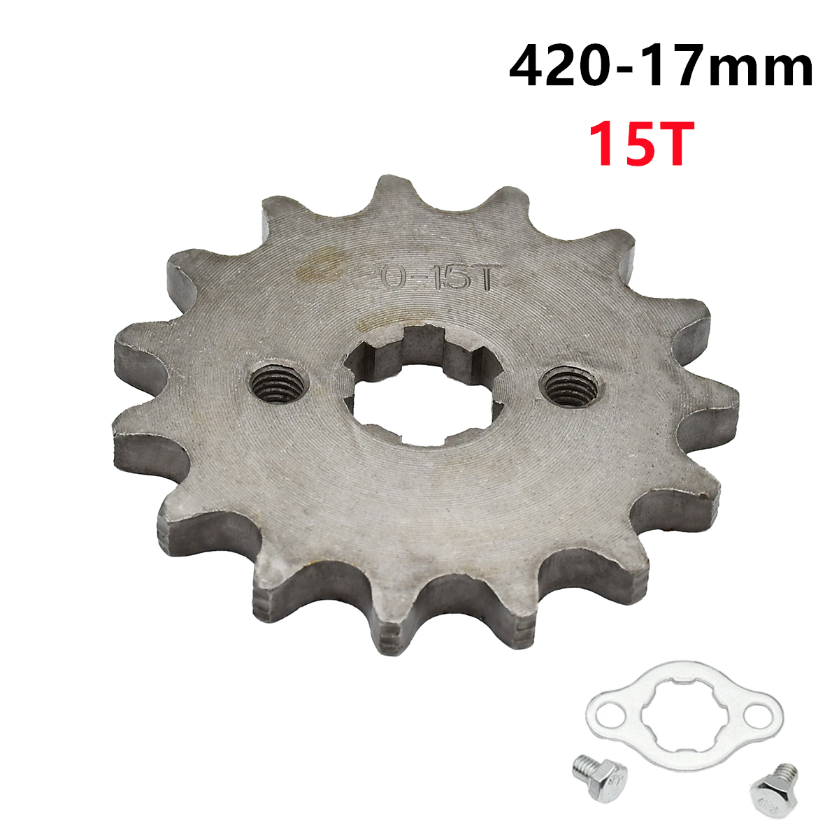 420H Chain 420 17mm 10 -19 Teeth Front Engine Sprockets For Taotao Kayo BSE Xmotos Apollo SSR Monkey Dax 110 125cc Dirt Pit Bike: Brown