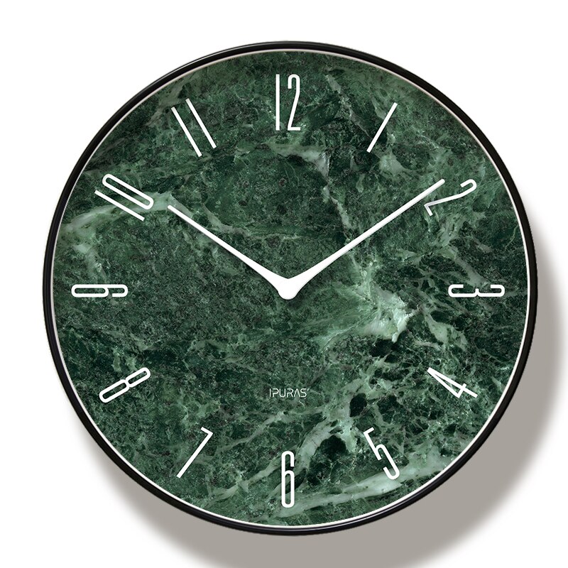 Ronde Creatieve Mute Modern Grote Wandklok Klokken Voor Home Keuken Woonkamer Decor Battery Operated Stille: D / 10 inch