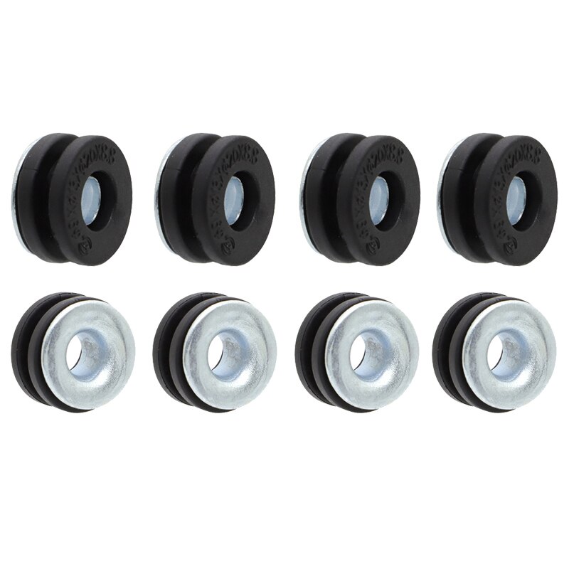 61103-357-000 Spatbord Mount Rubbertule Kit Side Panel Metalen Insert Om Rubber Bus Voor Honda 1973 CR125M XL250 CR250M Atv: 8pcs