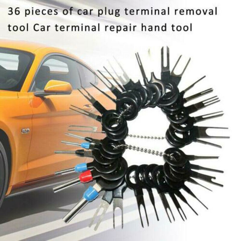 36 Car Wire Terminal Removal Electrical Wiring Crimp Wire Plug Connector Extractor Release Pin Automobiles Terminal Repair Tools