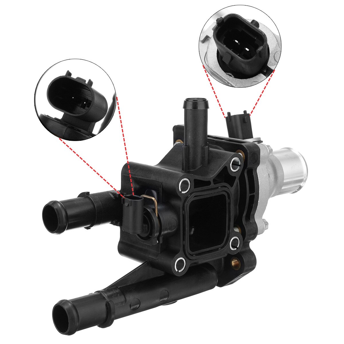 Obudowa termostatu samochodu czujnik 55353311 55577073 71739800 71744389 dla Vauxhall Opel Astra H MK5 Zafira B 1.6 1.8 benzyna