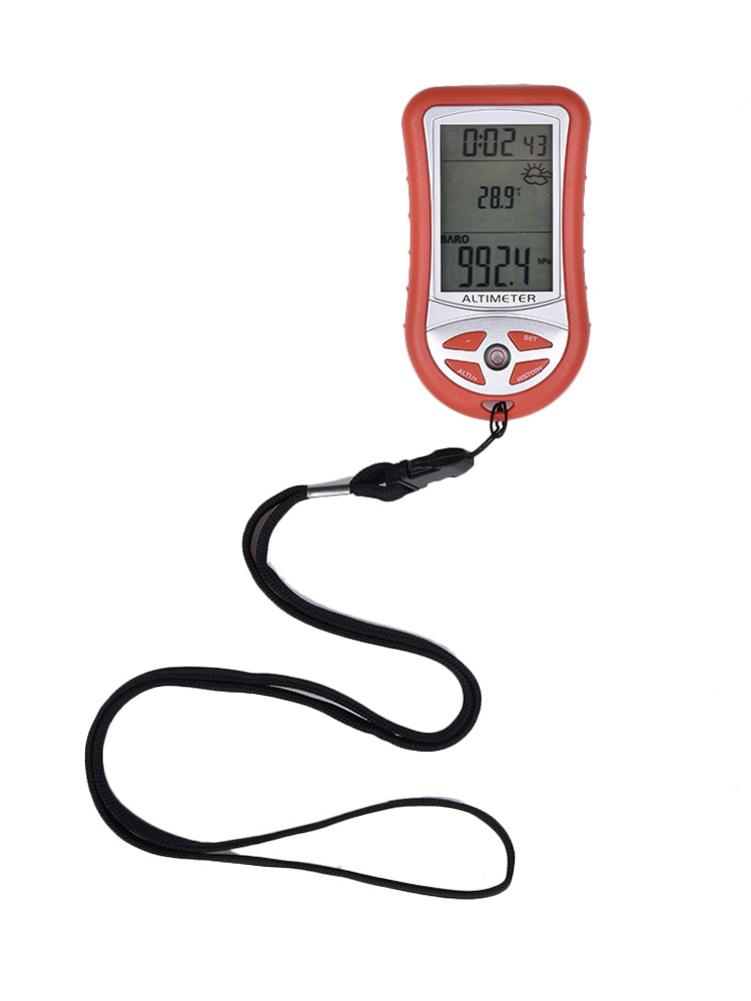 Andra generationens 7- i -1 handhållen elektronisk höjdmätare höjdmätare höjdmätare termometer utomhus fiske barometer instrument