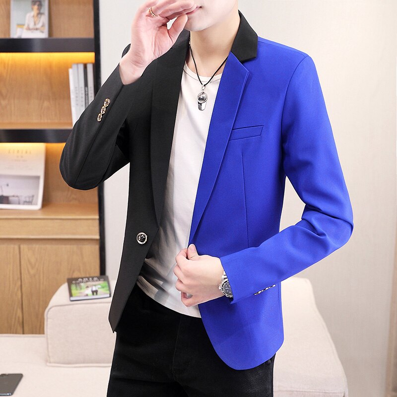 Spring and fall retro denim jacket men's fashion brand handsome cargo jacket Korean version slim casual wear clothes