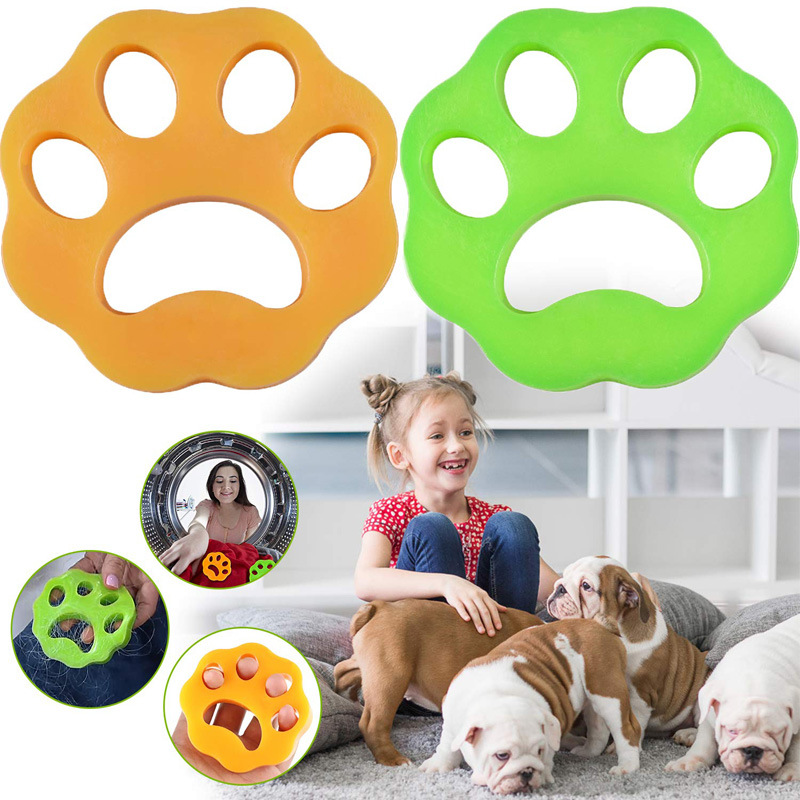 1/2pcs Pet Hair Remover Washing Machine Hair Remover Reusable Cat Dog Fur Lint Hair Remover Clothes Dryer Cleaning Laundry Tools