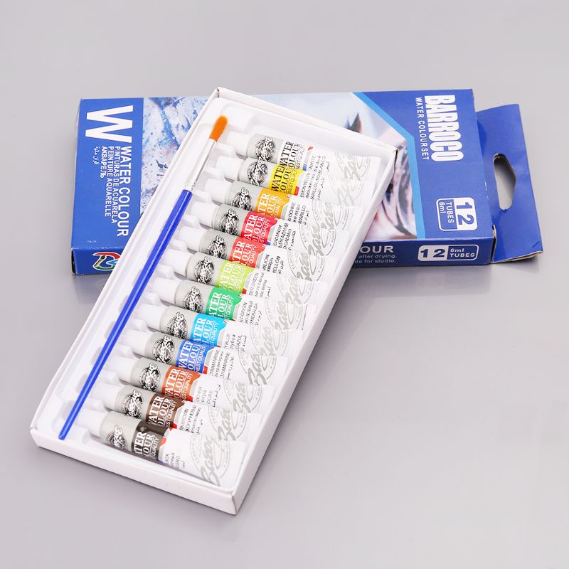 12 Colors Tubes 6ml Paint Tube Drawing Painting Wa... – Vicedeal