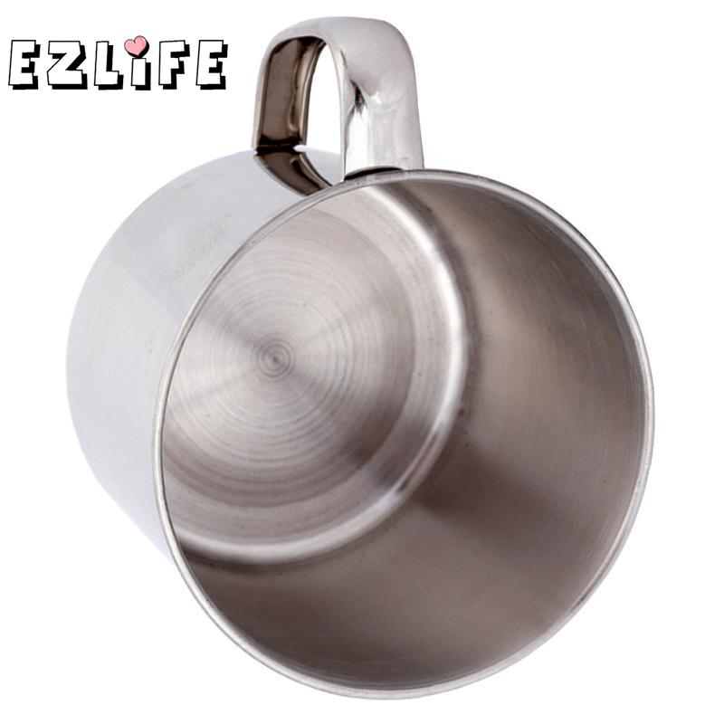 400ml capacidad Color plata taza de acero inoxidable con JK0623 tazas 8,5*7,8 cm cubierta Copa nueva tapa para beber con niños a S3C3