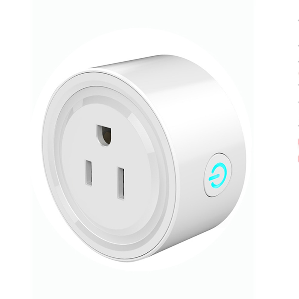 Wifi smart plug eu us uk adapter trådløs fjernbetjening stemmestyring strøm energi monitor stikkontakt timer stik til alexa google home: 10a us-stik