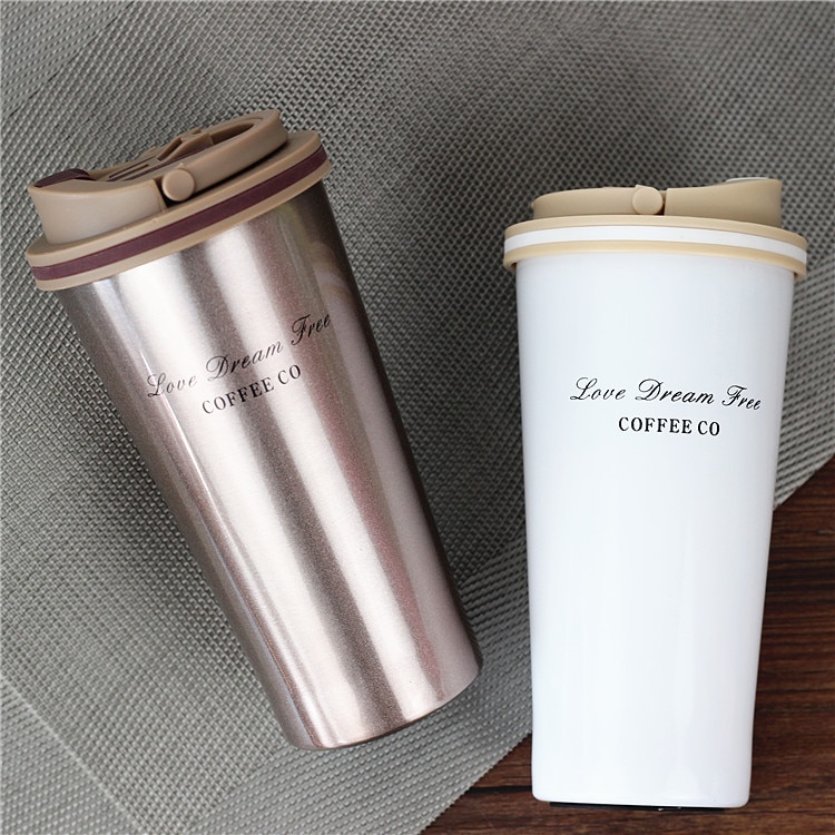 400ml Rvs Thermosflessen thermo Cup Koffie Thee Mok Thermol Fles draagbare auto thermos fles water Isolatie
