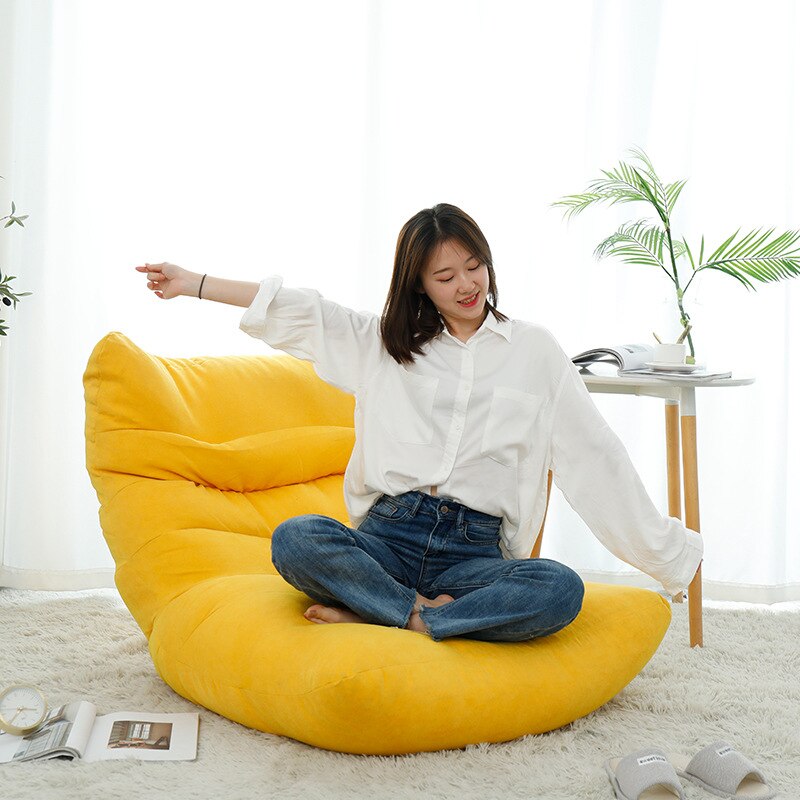 Doven sofadæksel sækkestol stue tatami afslappende stol sofadæksel doven sækkestol uden indvendigt fyldstof