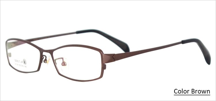 mode super licht titanium bril mannen optische oculos de grau mannen: Bruin