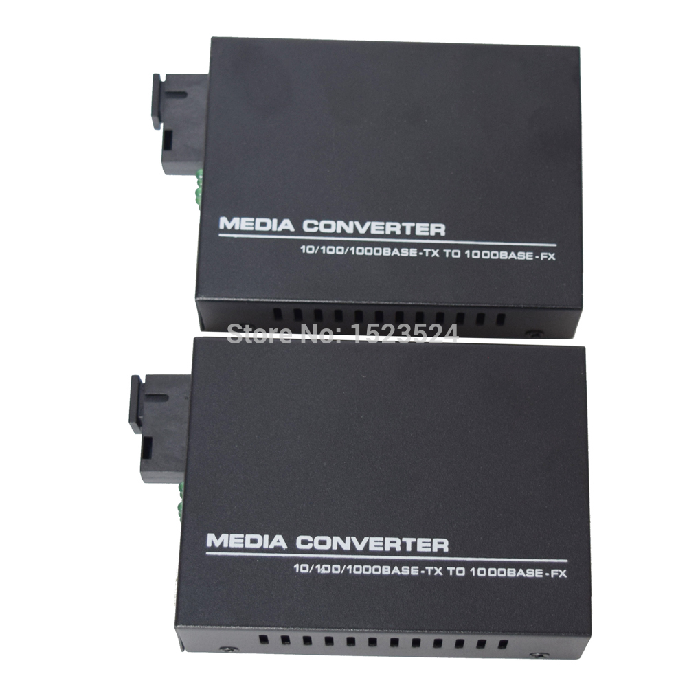 1 par htb-gs -03 a/ b gigabit fiberoptisk mediekonverter 1000 mbps single mode single fiber sc port 20km ekstern strømforsyning