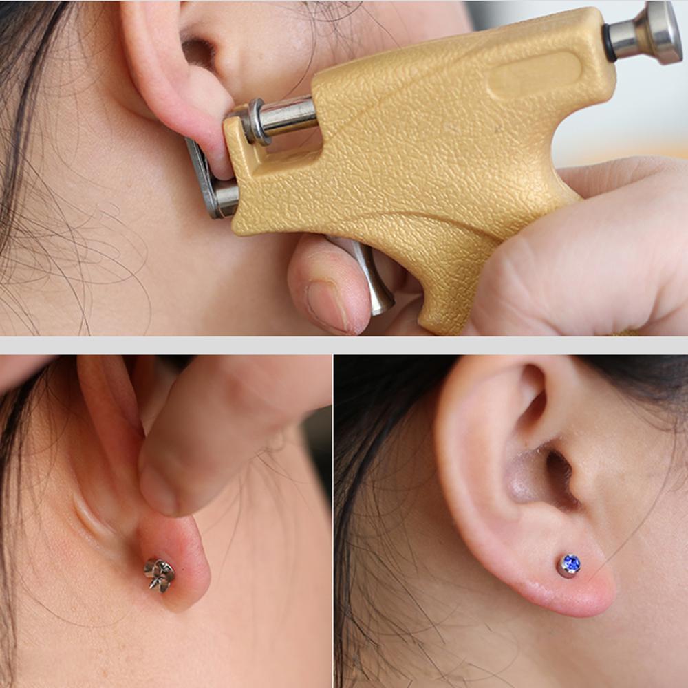 Set van 12 paar gouden oorpiercing oorbellen, hypoallergeen, mini oorbellen met 3mm zirkonia steentjes.