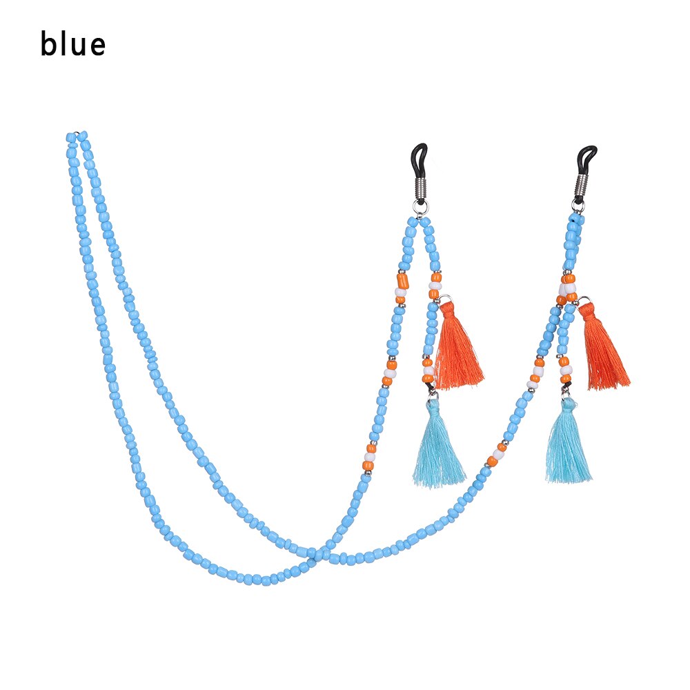 1PC Eyeglasses Chain Sunglasses Lanyards Spectacles Cords Reading Glasses Holder Necklace Women Eyewear Accessories: blue