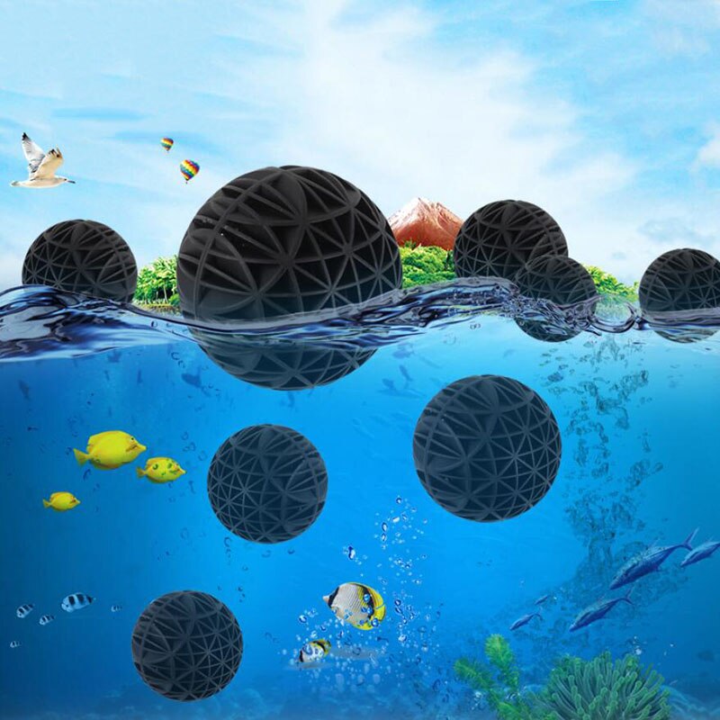 Bolas bioquímicas de 16mm para acuario, bolas bioquímicas para filtro de Acuario, accesorios para pecera, , 100 Uds.