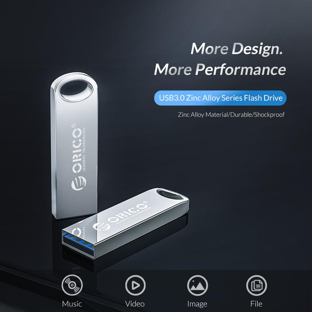 ORICO Metal USB Flash Drive USB3.0 128GB 64GB 32GB 16GB Flash Memory Stick Pen drive USB Stick Waterproof Metal memoria cel usb