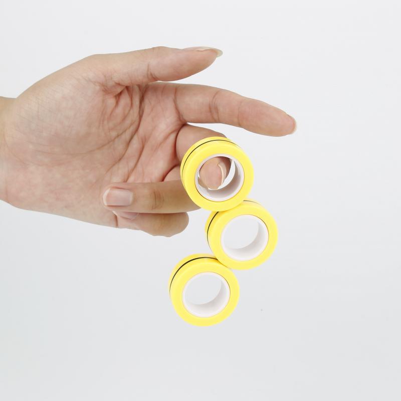 Hauska fidget spinner magneettirengas puristava lelu stressiä estävä figet lelut hotwhells stressiä lievittävä lelut taikarengas dekompressiolelut
