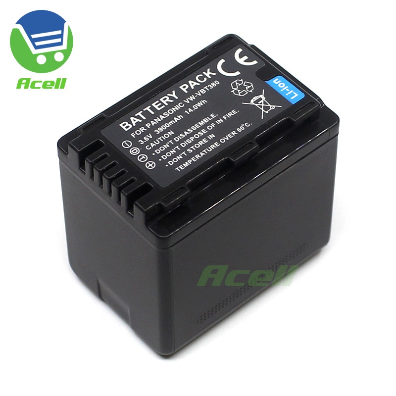 Vw-vbt 380 vw- vqt 380 -akku panasonic hc -v808 v800 v760 wx970 wxf 995 vxf 990 vxf 995 vxf 11 vx985 vx980 vx870 w850 -videokameraan: 1 akku