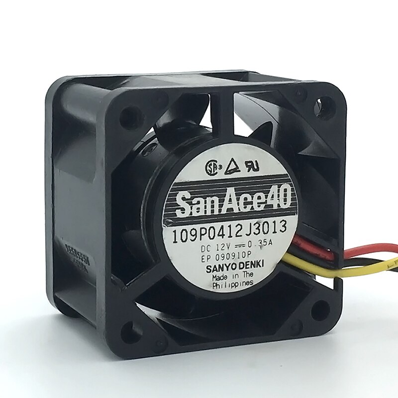 San Ace 40 4cm server fan 4028 40*40*28mm 12V 0.35A Server case koelventilator 109P0412J3013 met 3pin