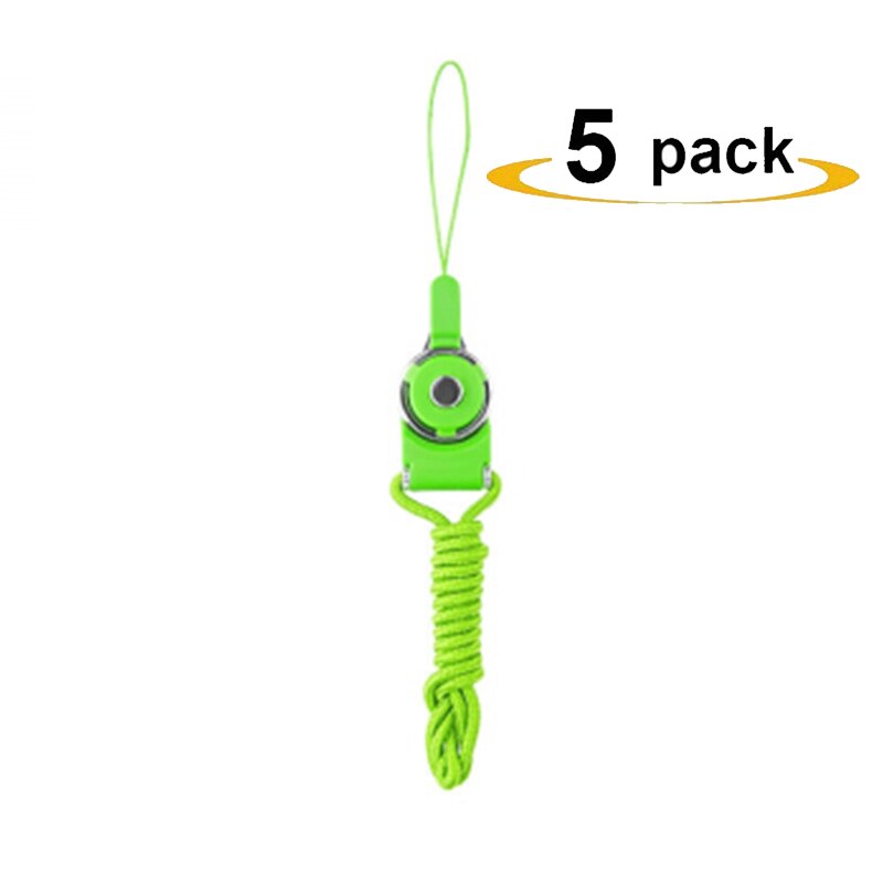 Kleine Frische Blätter Nacken Gurt Lanyards für schlüssel Ich würde Karte Fitnessstudio praktisch Riemen USB abzeichen Halfter DIY Hängen Seil lariat Schlüsselband: 5Stck Grün