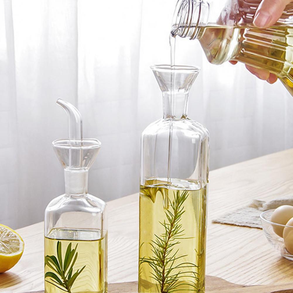 Glas Öl Flasche Küche Dicht Glas Olivenöl Essig Spender Ausgießer Spritzgerät für Gewürz Flasche Glas Glas Öl Container