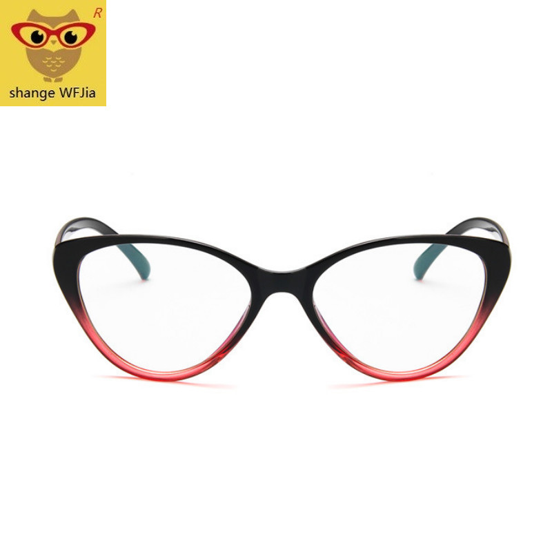 Spectacle frame cat eye Glasses frame clear lens Women Red black Eyewear optical frames myopia nerd black purpl eyeglasses