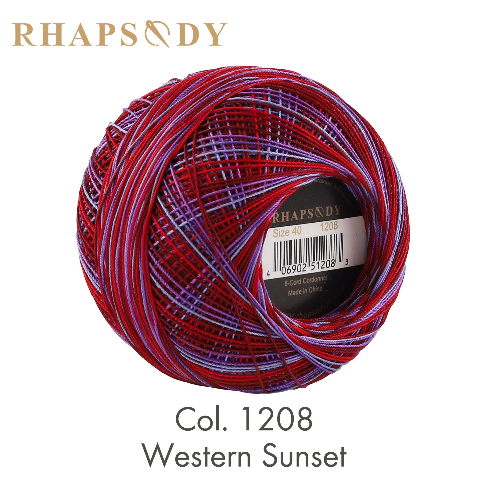 Rhapsody # Premium-Baumwoll-Häkelgarn in 40 Größen zum Tatting-Nadelspitzen, DIY, Stricken, Spitze, Quilten, Nähen, merzerisiert, 300 Yds Ball: GOLDENEN KAFFEE