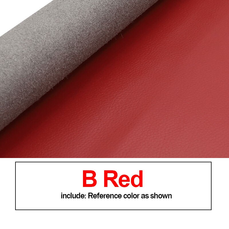 Microfiber Leer Milieuvriendelijke Litchi Grain Pu Leer Voor Diy Meubels Lederen Art Materiaal Handgemaakte Zitkussen Levert: Red / 135x200cm