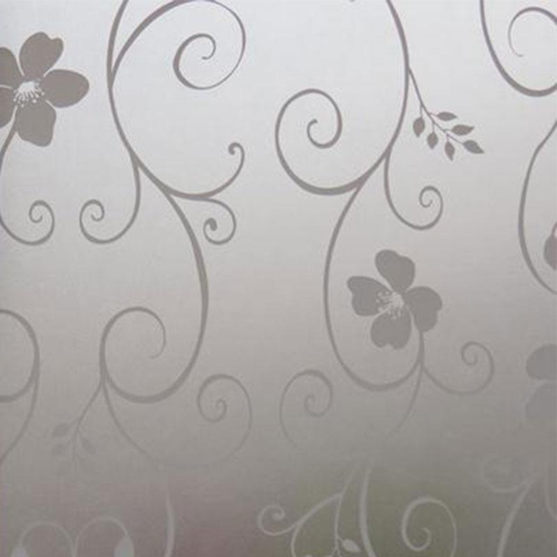 Frosted 45x100cm Cover Living Window Film Sticker Flowers Opaque Stained Glass Privacy Window Sticker PVC Waterproof Bedroom