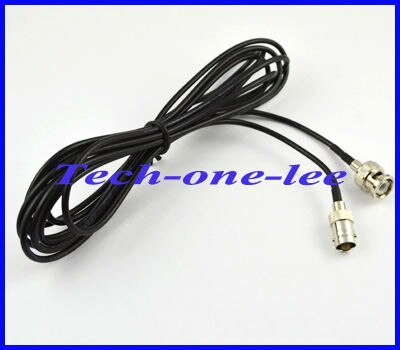 1 stuk verlengkabel BNC stekker naar BNC vrouwelijke Jack connector adapter Uitbreiding pigtail kabel RG174 3 M