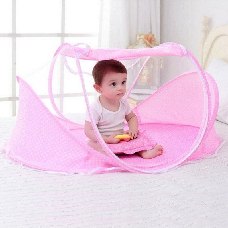 Baby Bettwäsche Krippe Netz Tragbare Faltbare Schlaf Netz Neugeborenen Moskito Zelt freundlicher Bett Zelt Moskito Netz für Baby Krippe