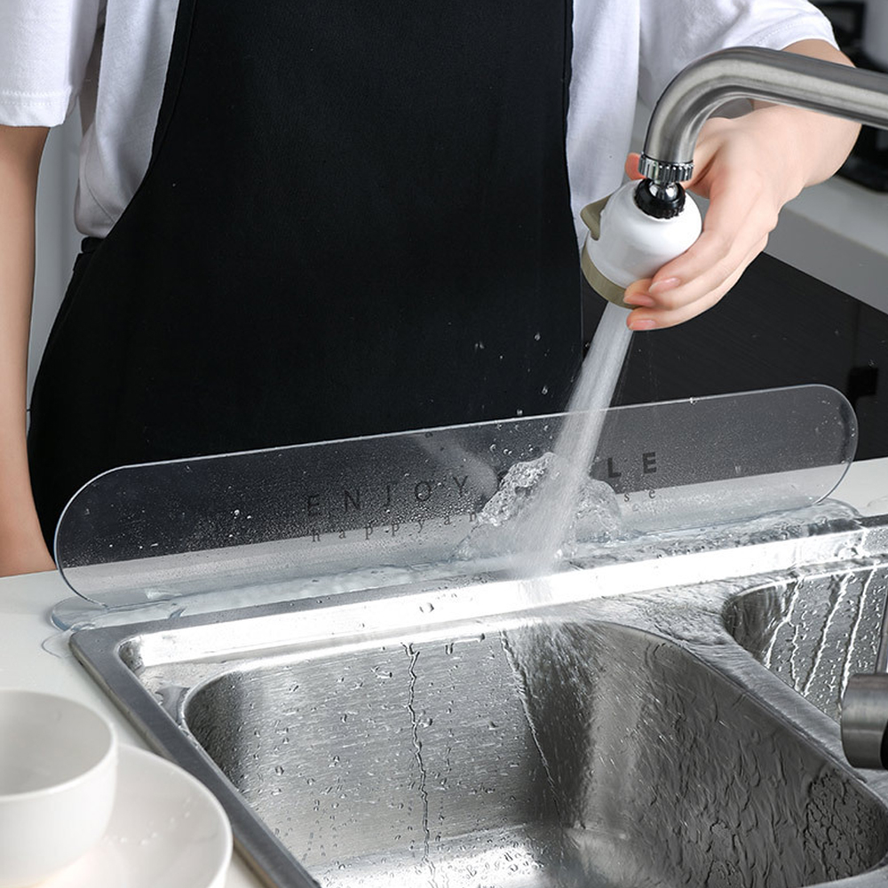 Vask vandafskærmning husholdningsbaffelplade anti-stænk vandafskærmning til badeværelse hjemme køkkenvand forhindrer stænkværktøjsbassin