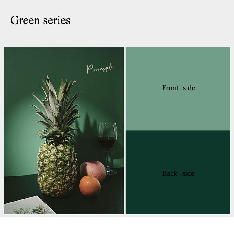 Solid Color INS Photography Background Board for Food Clothes Studio Photo Backdrops Tabletop Shooting Accessories Fotografia: Green series