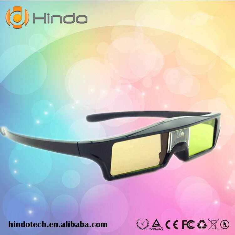 2 pièces volet actif 3D dlp link 3d lunettes projecteur 3d lunettes pour Acer/Potoma/BenQ/Samsung de 3d dlp link projecteur