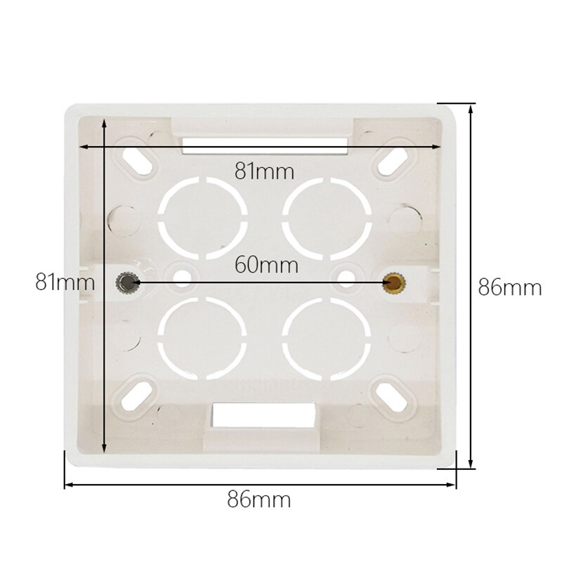 Avoir External Junction Box Switch Socket Wall Surface Box Installation Box White Box Junction Box EU UK 81mm * 81mm * 31mm