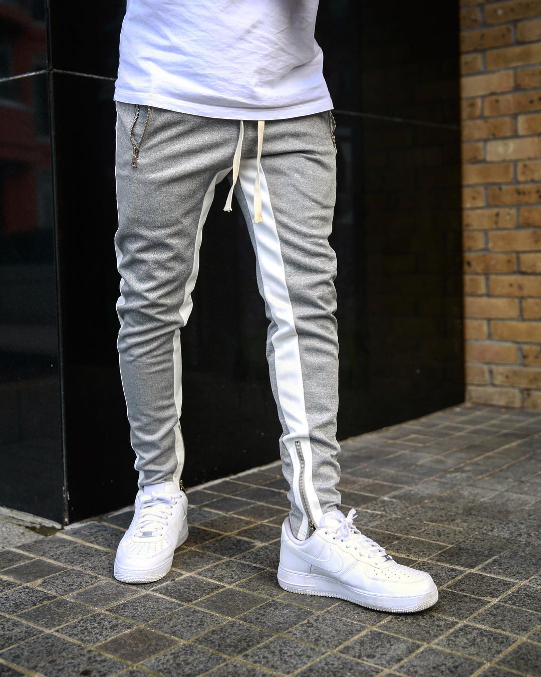 Jogging tilfeldig hombre pantalones de aptitud de los hombres ropa deportiva bukser