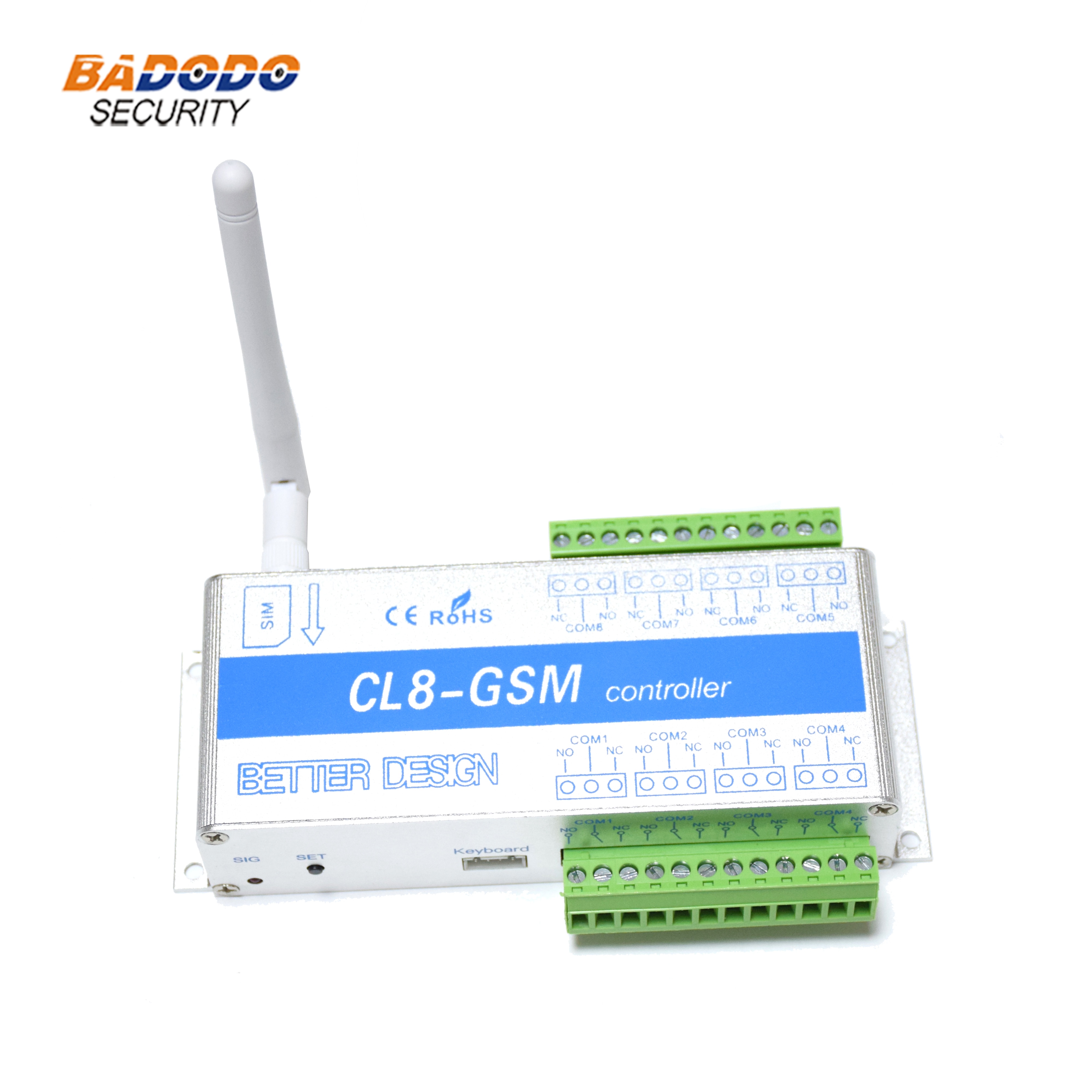 GSM Remote Controller ON/OFF Switch CL8-GSM 8 Channel Relay Output Support Temperature Humidity Monitoring