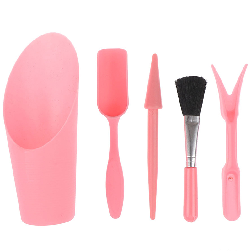 1/3/5pcs Shovel Rake Planting Tools Combination Home Gardening Tool Set Balcony Home-grown Mini Digging Suits: 5pcs pink