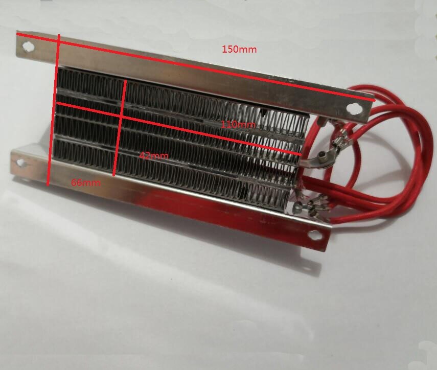 Élément chauffant à ondes en céramique, 12V, 400W, avec fils de 20cm, pour voiture, pièces de chauffage électrique