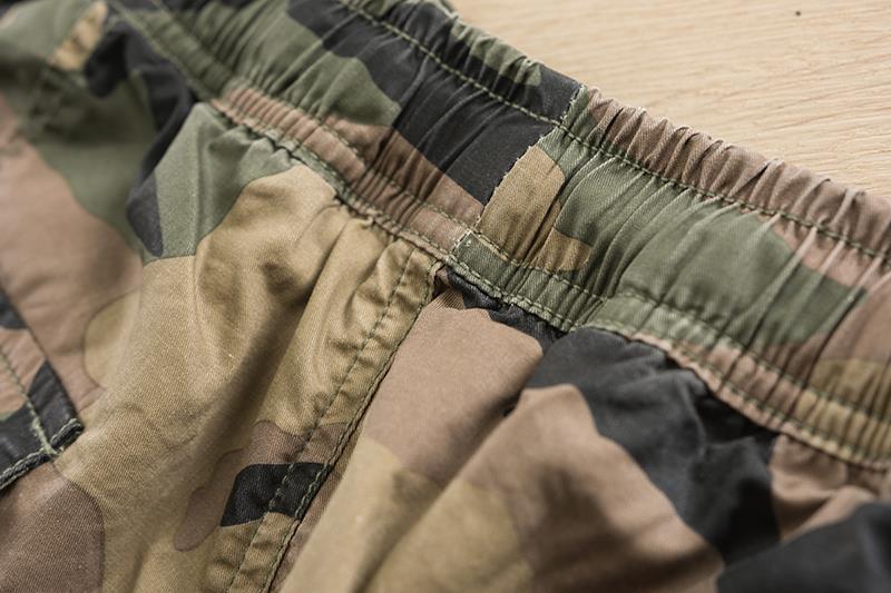 S-4xl Plus Size Herfst/Winter Overalls Vrouwen Elastische Band En Voeten Camouflage Broek Casual Broek