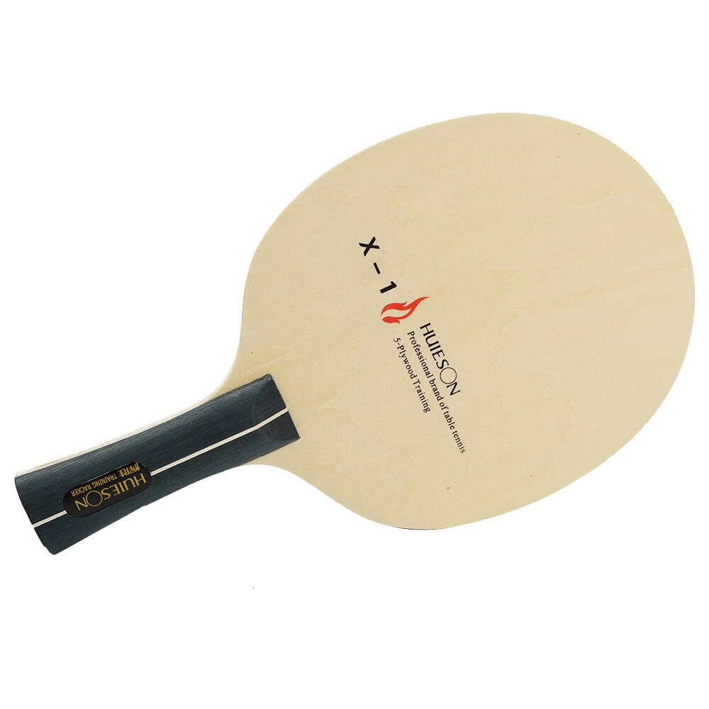 Huieson 5 Ply Wood Table Tennis Blade Lightweight and Non-Bouncy Blade for Table Tennis Learners Kids Entry Level Racket X1