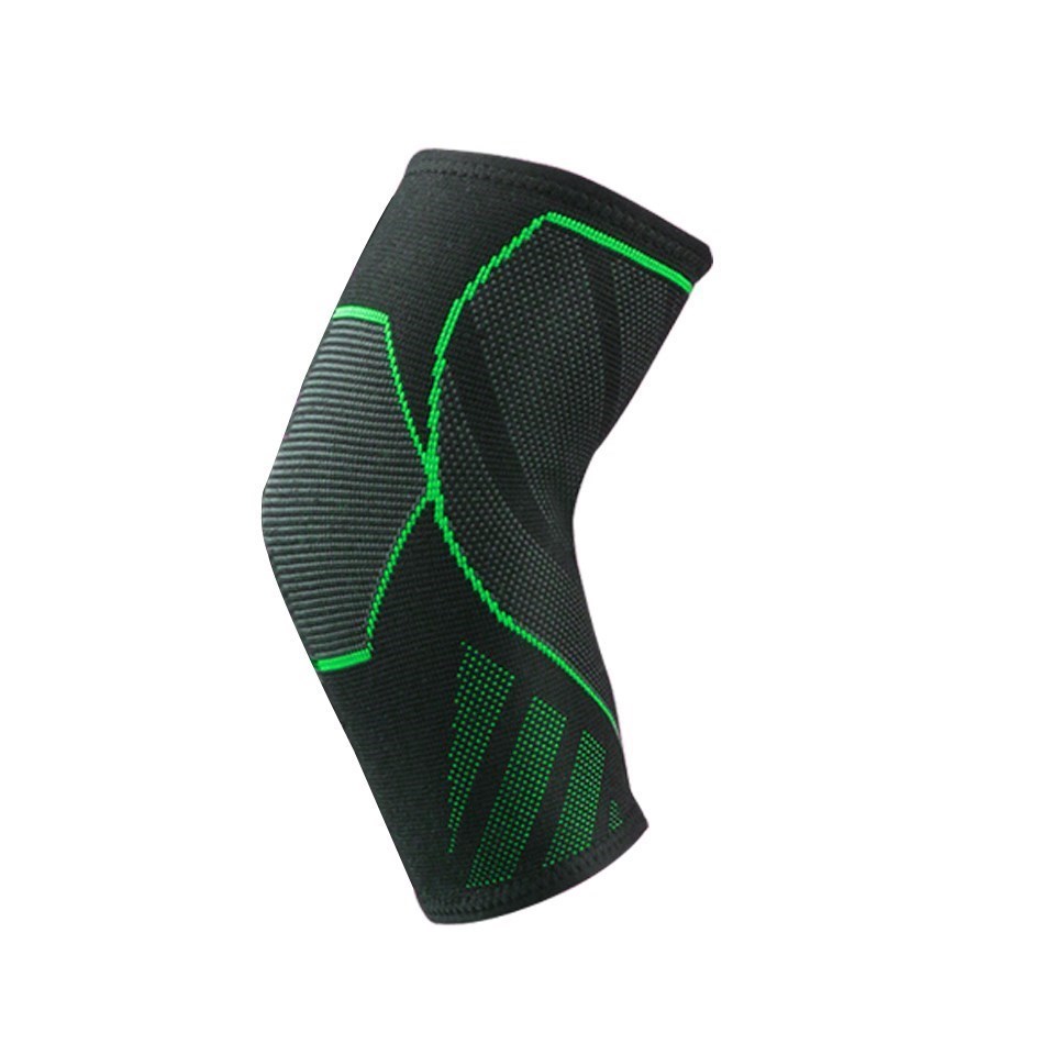 Wosweir 1 pc Kompression Ellenbogen Stütz polster elastische Klammer für Männer Frauen Basketball Volleyball Fitness Schutz Arm Ärmel: L / Schwarz