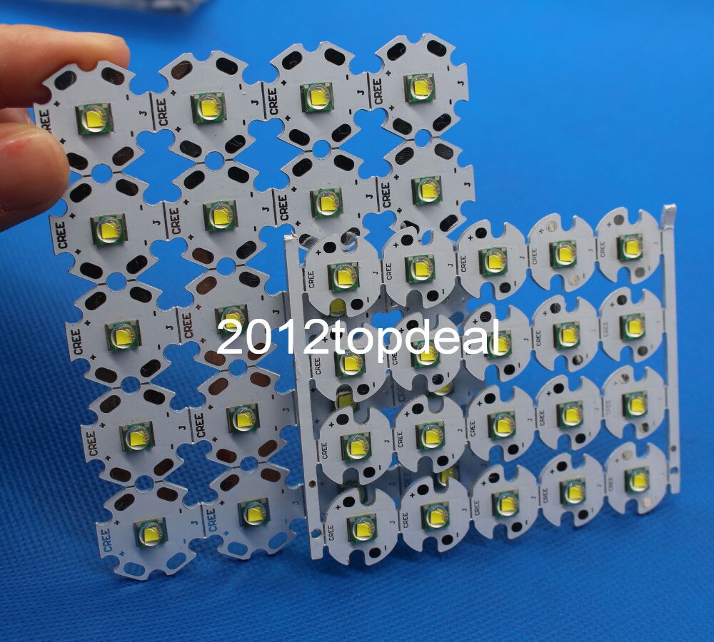 Émetteur LED haute puissance blanc, CREE XML XM-L T6, U2 10W, 12mm, 14mm, 16mm, 20mm, PCB pour bricolage, 1 pièces