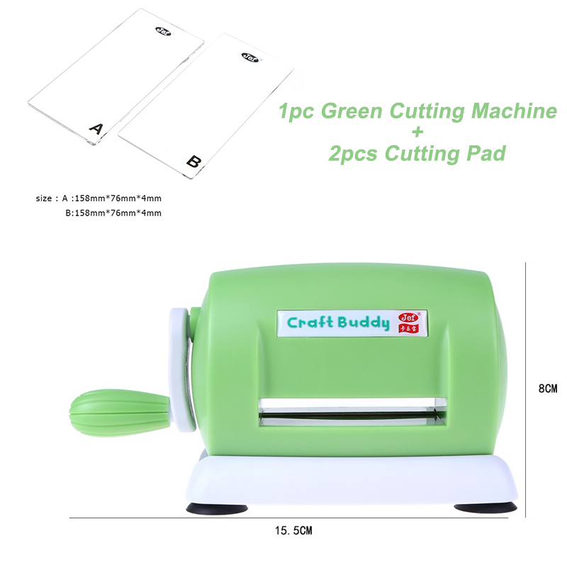 Die Cutting Machine For Card Making Scrapbooking Cutter Piece Die Cut DIY Craft Tool Paper Embossing Machine: Green
