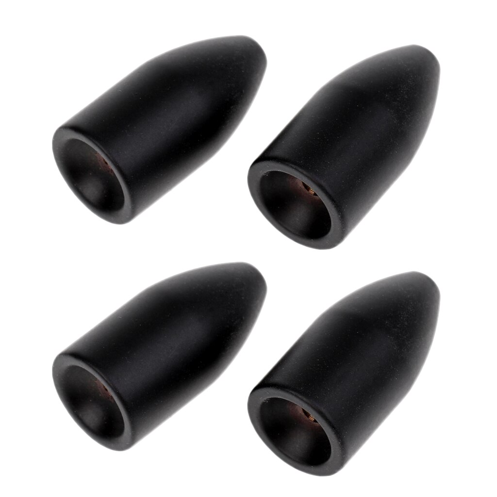 2-6Pcs/set Fishing Tungsten Weights Copper Alloy Weight Bullet Shape Sinkers Flipping/Worm Weights 5.3g-28g: Black 8.8g 4pcs