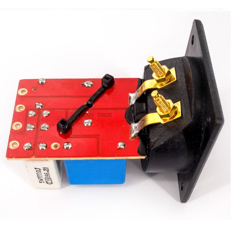 Speaker Frequency Divider Tweeter Woofer Dividers And Two Pure Copper Clips Square Junction Box Banana Socket Speaker Terminal