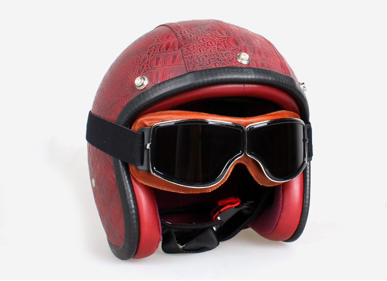 Vintage skyddsglasögon motorcykel läderskyddsglasögon cruiser fällbara skyddsglasögon nyaste solglasögon motocross säkerhet