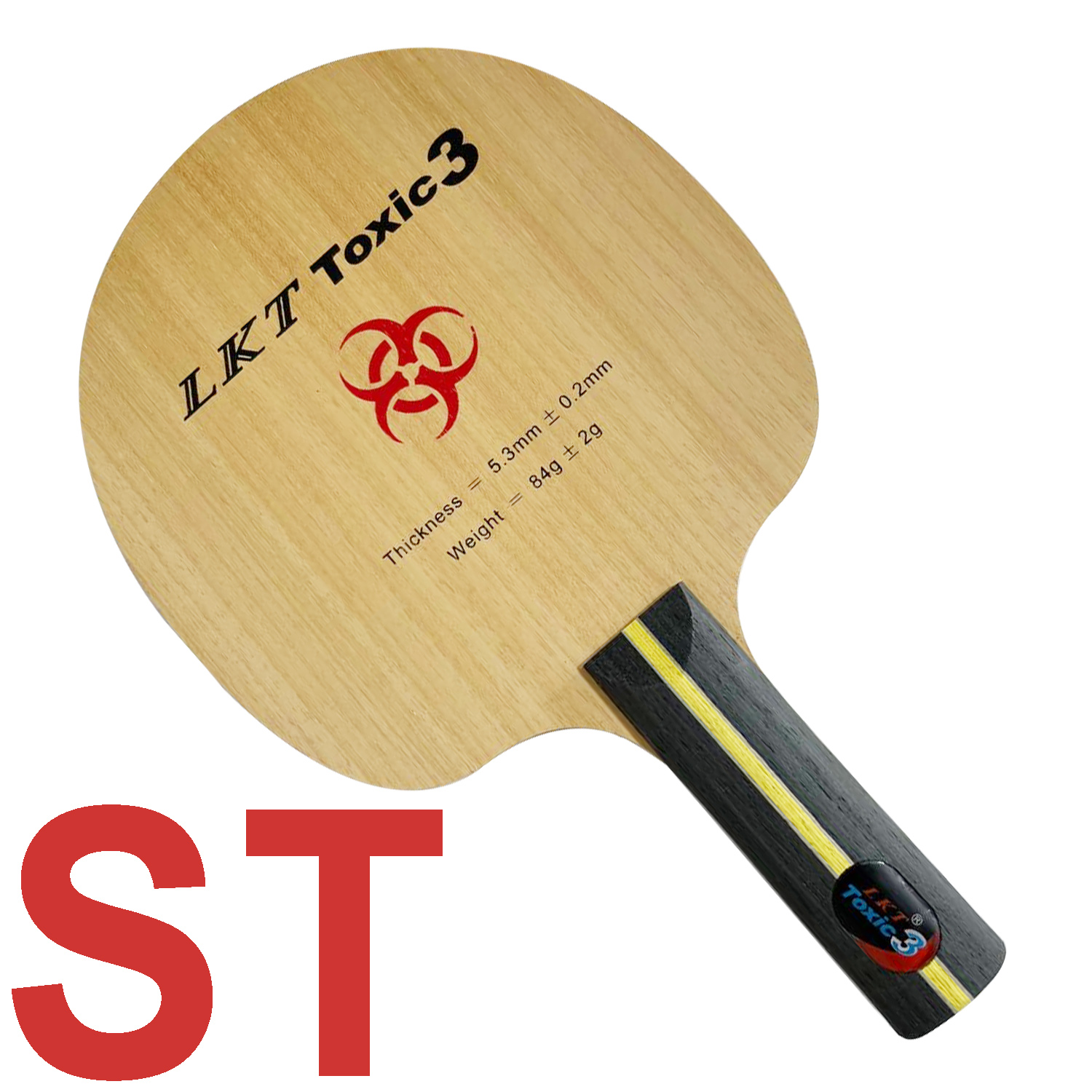 Original LKT Toxic3 Chop tipo mango recto de tenis de mesa de ping-pong paddle raqueta: ST long handle