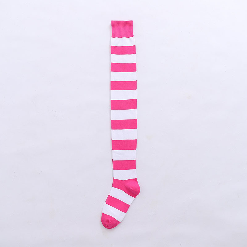 Dames Meisjes Overknee Lange Streep Dij Hoge Gestreepte Katoenen Sokken 22 Kleuren Zoet Schattig Plus Size Overknee Sokken: GRIJS