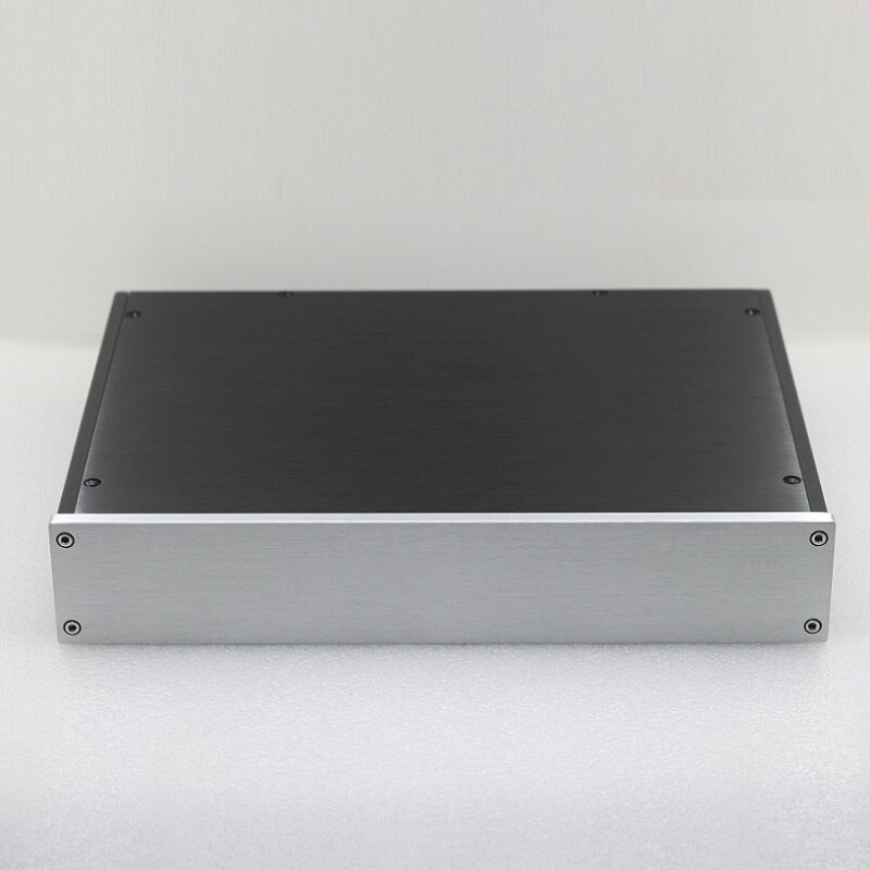 340X62X248mm DAC Decoding Shell Amplifier Chassis Rear Housing DIY Box Enclosure Anodized Aluminum Home Audio Power Supply Case